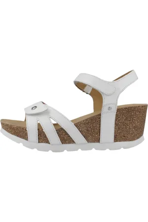 Panama Jack Schoenen, Dames, Wit, 38 EU, Zomer Platte Sandalen