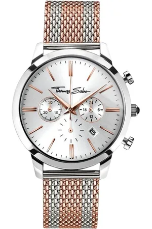 Thomas Sabo Accessoires, Heren, Veelkleurig, ONE Size, Rebel Spirit Chrono Horloge Onyx Roségoud