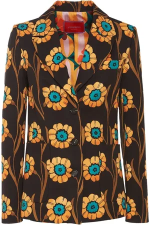 La DoubleJ Jassen, Dames, Veelkleurig, S, Leer, Daisychain Bond Blazer