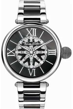 Thomas Sabo Accessoires, Dames, Grijs, ONE Size, Elegante Dameshorloge Karma Kathmandu