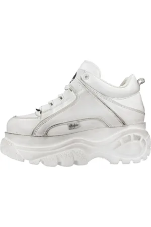 Buffalo Schoenen, Dames, Wit, 38 EU, Dames Sneakers 2.0 Verhoog Stijl