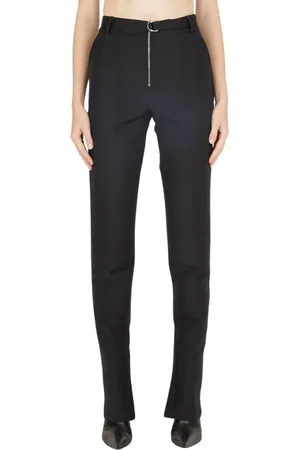 Capasa Milano Broeken, Dames, Zwart, M, Wol, Moderne Militaire Wollen Broek