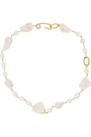 Jil Sander Accessoires, Dames, Geel, ONE Size, Ketting met parels