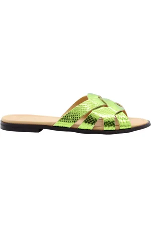 CTWLK. Schoenen, Dames, Groen, 37 EU, Blauwe Bessen Muil Sandalen