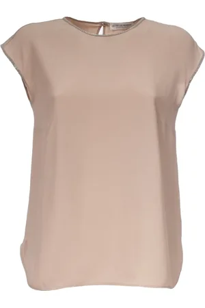 LE TRICOT PERUGIA Blouses & Shirts, Dames, , XL, Zijden Blend Mouwloos Asymmetrisch T-shirt