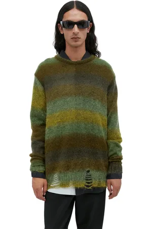 SONG FOR THE MUTE Truien, Heren, Veelkleurig, L, Nylon, Gedistresseerde Mohair Trui