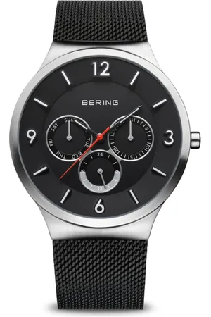 Bering Accessoires, Heren, Zwart, ONE Size, Klassiek Milanese Kwarts Horloge