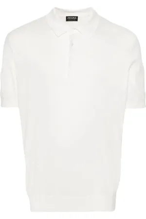 Ermenegildo Zegna Tops, Heren, Wit, S, Katoen, 001C Polo Shirt