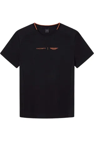 Hackett Tops, Heren, Zwart, S, Katoen, Aston Martin Hybrid T-shirt