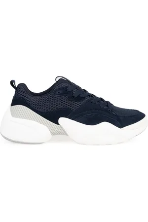 Antony Morato Schoenen, Heren, Blauw, 41 EU, Leer, Klassieke Sneakers met Ronde Neus