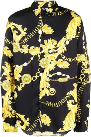 VERSACE Overhemden, Heren, Veelkleurig, S, Stijlvolle Shirt Collectie