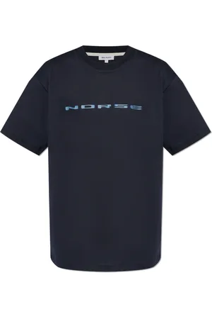 Norse projects Tops, Heren, Blauw, S, Katoen, T-shirt 