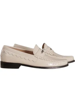 Toral Schoenen, Dames, , 40 EU, Leer, Offwhite Moccasin met 1cm Hak