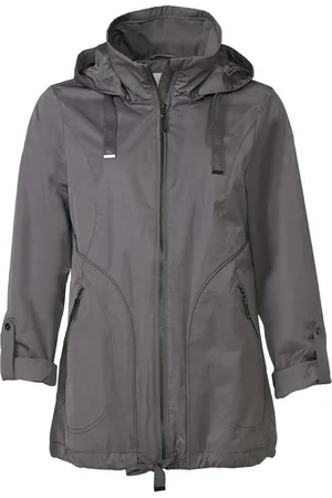 Danwear Jassen, Dames, Grijs, 2Xl, Katoen, Stijlvolle Regenjas Glenda Taube