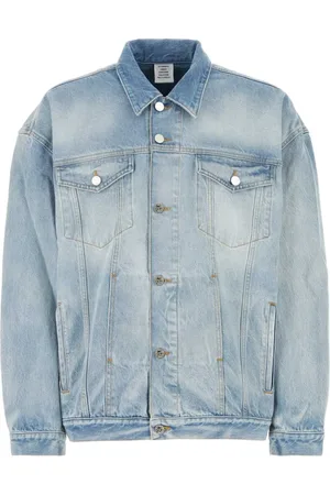 Vetements Jassen, Heren, Blauw, XL, Denim, Denim Jassen
