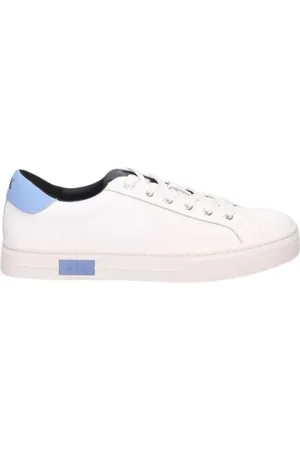 Armani Exchange Schoenen, Dames, Wit, 36 EU, Leer, Witte Veterschoenen Elegante Stijl