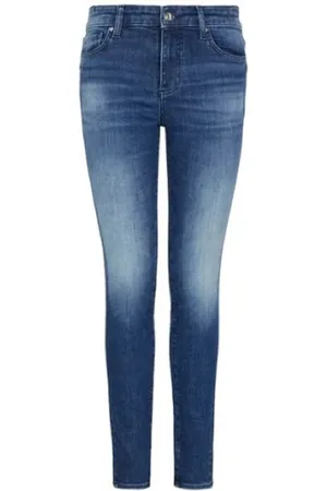 Armani Exchange Jeans, Dames, Blauw, W27, Katoen, Broeken
