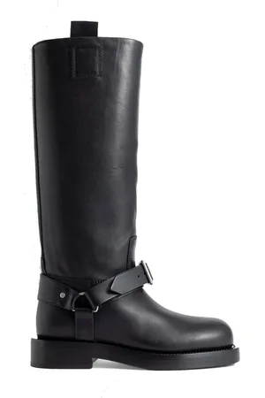 Burberry Schoenen, Dames, Zwart, 40 EU, Leer, Enkellaarsjes