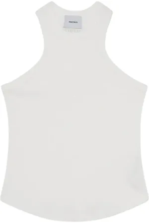 Halfboy Tops, Dames, Wit, M, Katoen, America Optic Tank Top