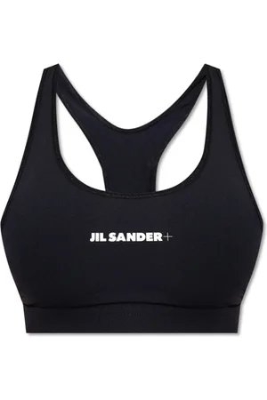 Jil Sander Sport, Dames, Zwart, M, Sportbeha met Logo