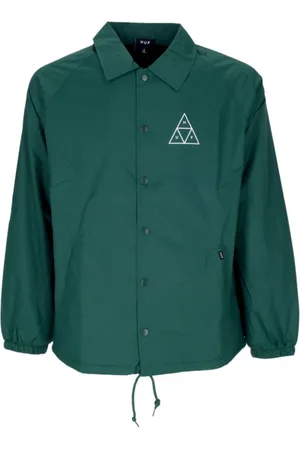 Huf Jassen, Heren, Groen, XL, Bosgroene Coachjas