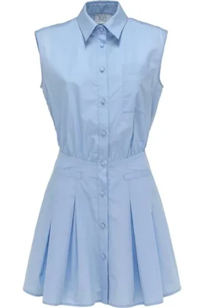 MVP Wardrobe Kleedjes, Dames, Blauw, S, Katoen, Port Grimaud Mini Dress