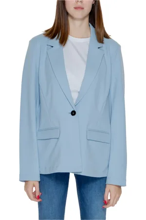 ONLY Jassen, Dames, Blauw, L, Polyester, Carolina Life Jas Lente/Zomer Collectie