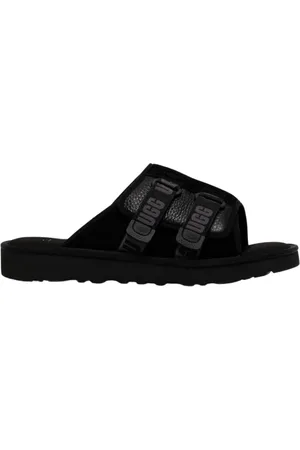UGG Schoenen, Heren, Zwart, 43 EU, Suède, Zwarte Suède Sandalen