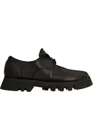 GUIDI Schoenen, Heren, Zwart, 42 EU, Zoomorphic Derby Schoenen