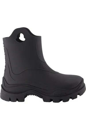 Moncler Schoenen, Dames, Zwart, 36 EU, Waterdichte Slip-On Regenlaarzen