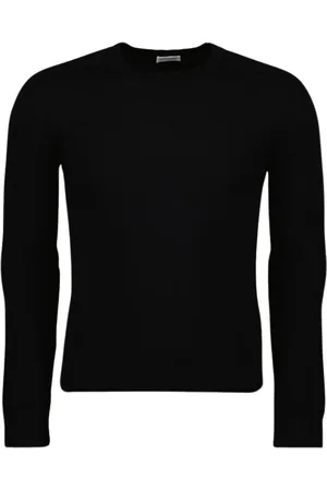 Saint Laurent Truien, Heren, Zwart, S, Kasjmier, Kasjmier Pullover Trui