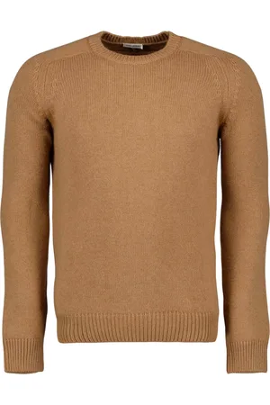 Saint Laurent Truien, Heren, Bruin, M, Bruine Pullover Sweater