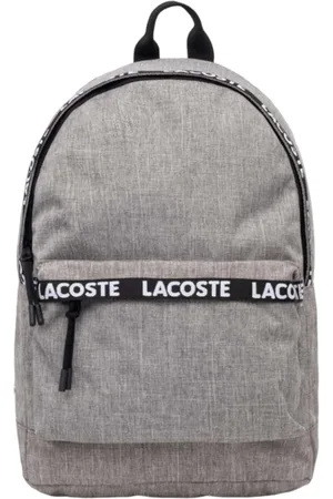 Lacoste Tassen, Heren, Grijs, ONE Size, Polyester, Sportieve Rugzak met Laptopvak