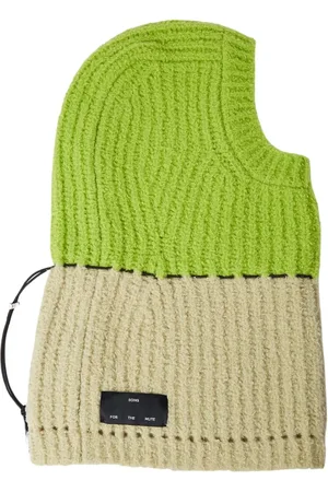 SONG FOR THE MUTE Accessoires, Heren, Veelkleurig, ONE Size, Wol, Grof Gebreide Balaclava
