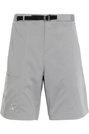 ROA Korte broeken, Heren, Grijs, M, Katoen, Klimshorts met Verstelbare Taille