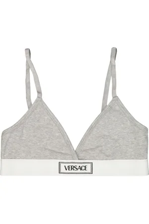 VERSACE Ondergoed, Dames, Grijs, XL, Katoen, Vintage 