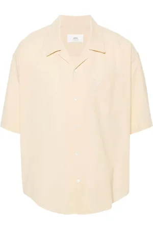 Ami Overhemden, Heren, , XS, Casual korte mouw camp kraag shirt