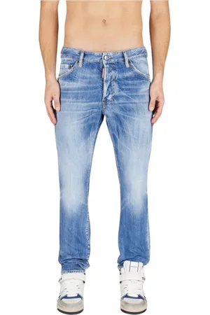 Dsquared2 Jeans, Heren, Blauw, S, Denim, Navy Cool Guy Denim Stretch Broek