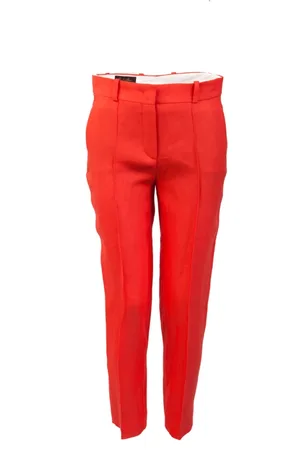 Loro Piana Broeken, Dames, Rood, S, Linnen, Rode Linnen Broek