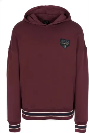 Armani Exchange Sweatshirts & Hoodies, Heren, Rood, S, Casual Sweatshirt voor Dagelijks Gebruik