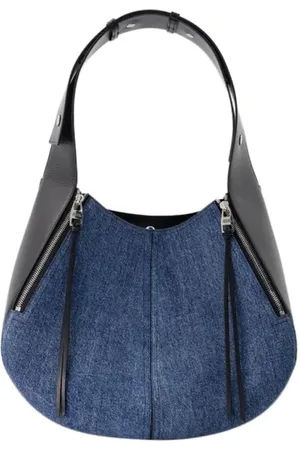 Alexander McQueen Tassen, Dames, Blauw, ONE Size, Katoen, Canvas handbags