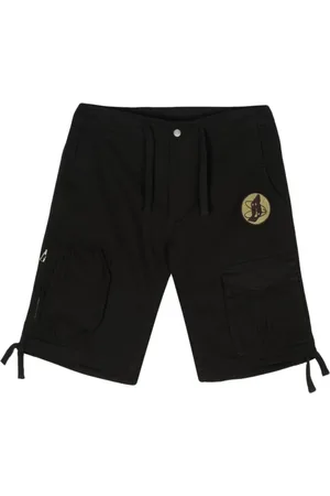 Billionaire Boys Club Korte broeken, Heren, Zwart, L, Katoen, Zwarte Cargo Shorts met Geborduurd Logo