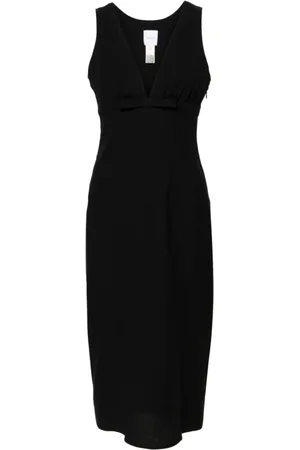 Patou Kleedjes, Dames, Zwart, S, Elegante Zwarte Jurk met Strikdetail