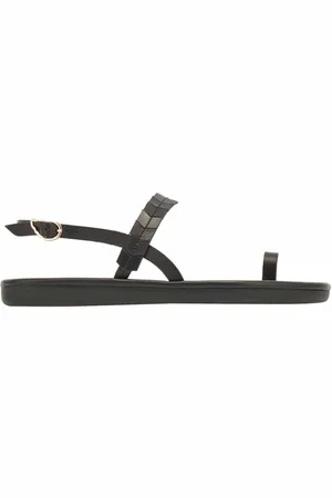 Ancient Greek Sandals Schoenen, Dames, Zwart, 37 EU, Leer, Handgemaakte Leren Sandalen Kamara
