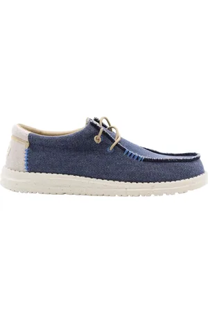 Hey dude Schoenen, Heren, Blauw, 41 EU, Casual Veterschoen