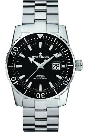 Revue Thommen Accessoires, Heren, Grijs, ONE Size, Professionele Duiker Automatisch Horloge