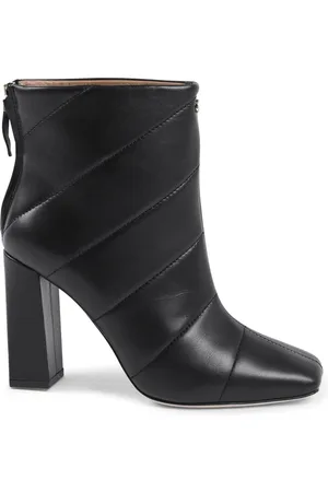 DEE OCLEPPO Schoenen, Dames, Zwart, 35 EU, Leer, Gewatteerde Leren Enkellaarzen