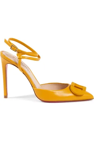 DEE OCLEPPO Schoenen, Dames, Geel, 38 EU, Mosterd Veterschoen Stiletto Pump