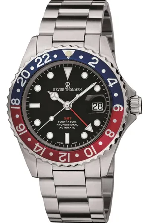 Revue Thommen Accessoires, Heren, Grijs, ONE Size, Diver GMT Automatisch Duikhorloge