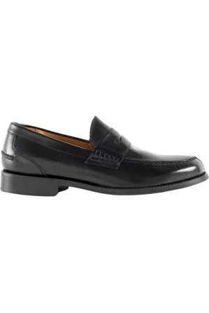 COR SINE LABE DOLI Schoenen, Heren, Zwart, 40 EU, Almond Toe Leather Loafers